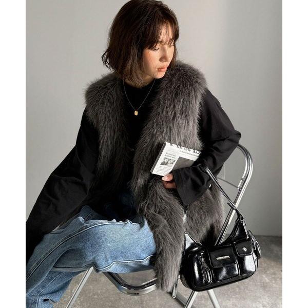 2025AW新作】高級感をレイヤード。ふわふわミックスシャギーファー