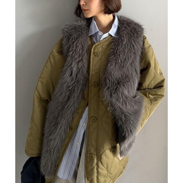 gypsophia ホワイト ファーベスト　2025AW最新作　新品 完売商品 gypsophia ホワイト ファーベスト 2025AW最新作 新品 完売商品