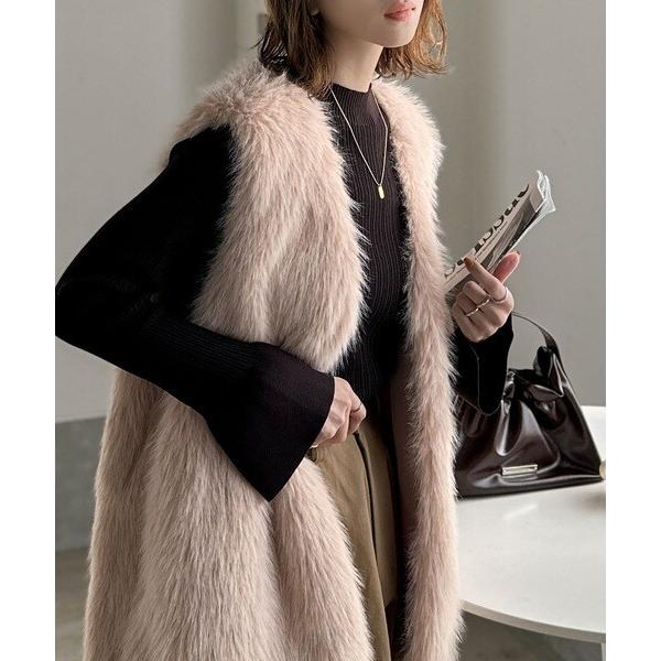 2025AW新作】高級感をレイヤード。ふわふわミックスシャギーファー