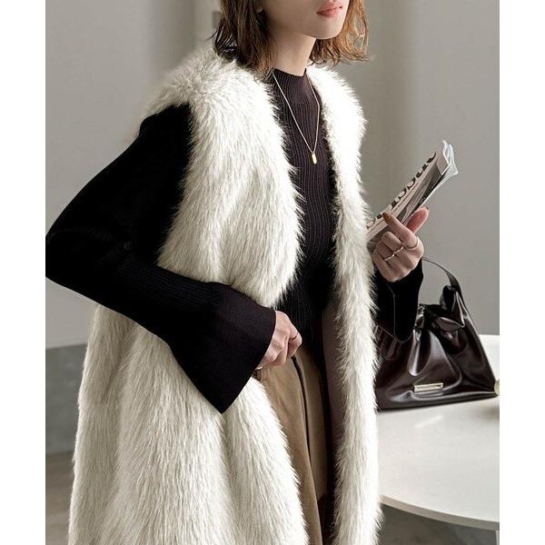 2025AW新作】高級感をレイヤード。ふわふわミックスシャギーファー