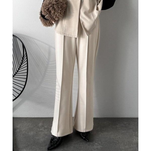2025AW新作】大人脚長シルエット♪ダンボール素材ピンタックフレア