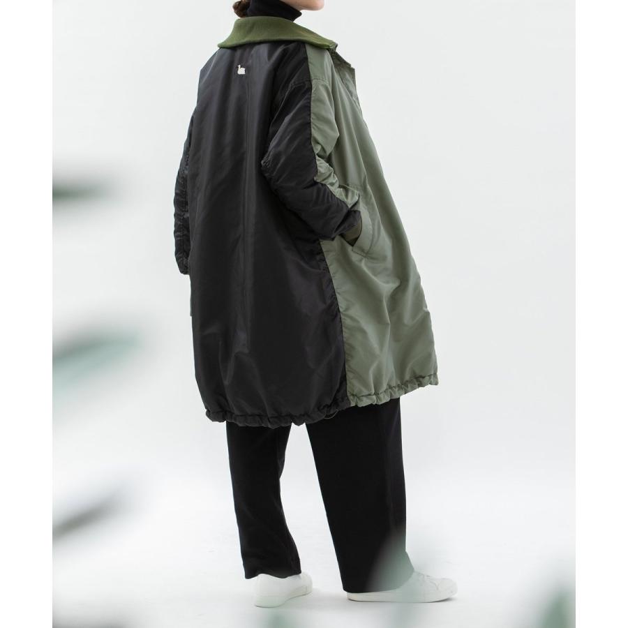 ノップドゥノッド（nop de nod）/ナイロンツイルバイカラーリバーシブルコート nop de nod（ノップドゥノッド） ナイロンツイルバイカラー