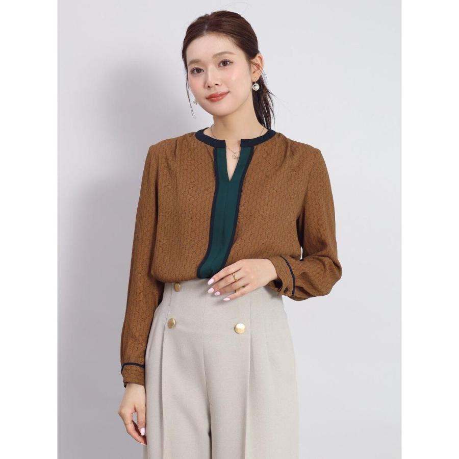 FENNEL（フェンネル） ジオメトリックキーネックブラウス : マルイ