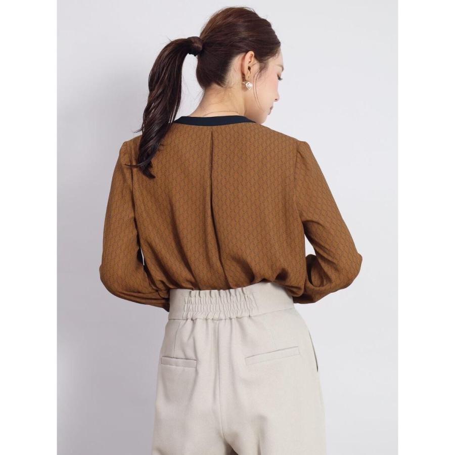 フェンネル（FENNEL）/ジオメトリックキーネックブラウス FENNEL（フェンネル） ジオメトリックキーネックブラウス : マルイ