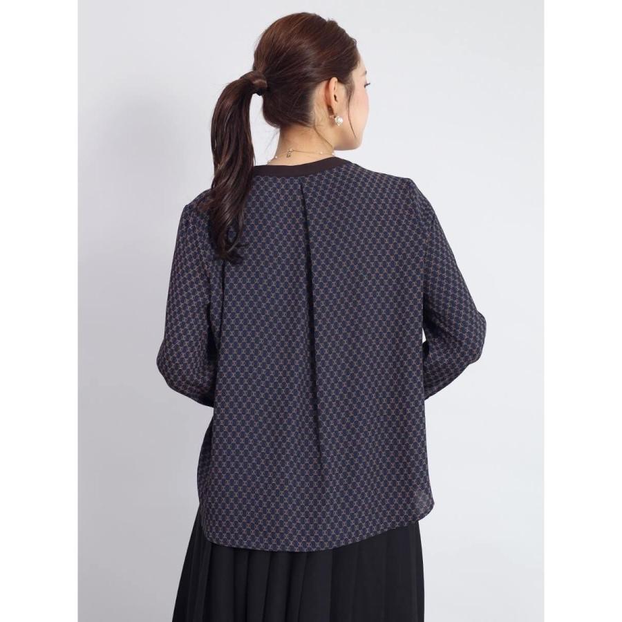 FENNEL（フェンネル） ジオメトリックキーネックブラウス : マルイ