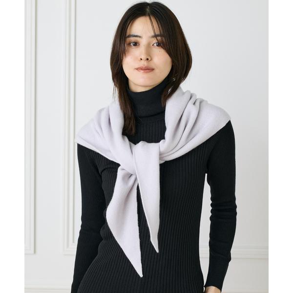 シームレストライアングルカシミヤニットストール《ASAUCE MELER