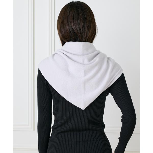 シームレストライアングルカシミヤニットストール《ASAUCE MELER