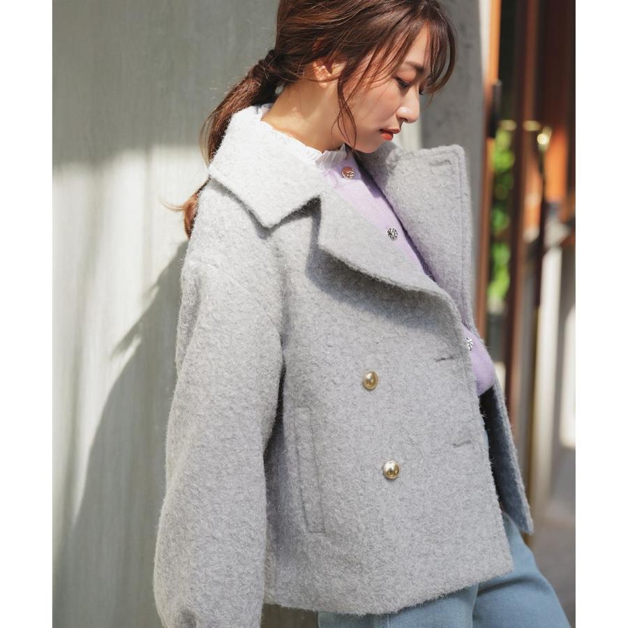 ANY SIS（エニィスィス） 【2WAY】ブークレーシャギーラメ アウター