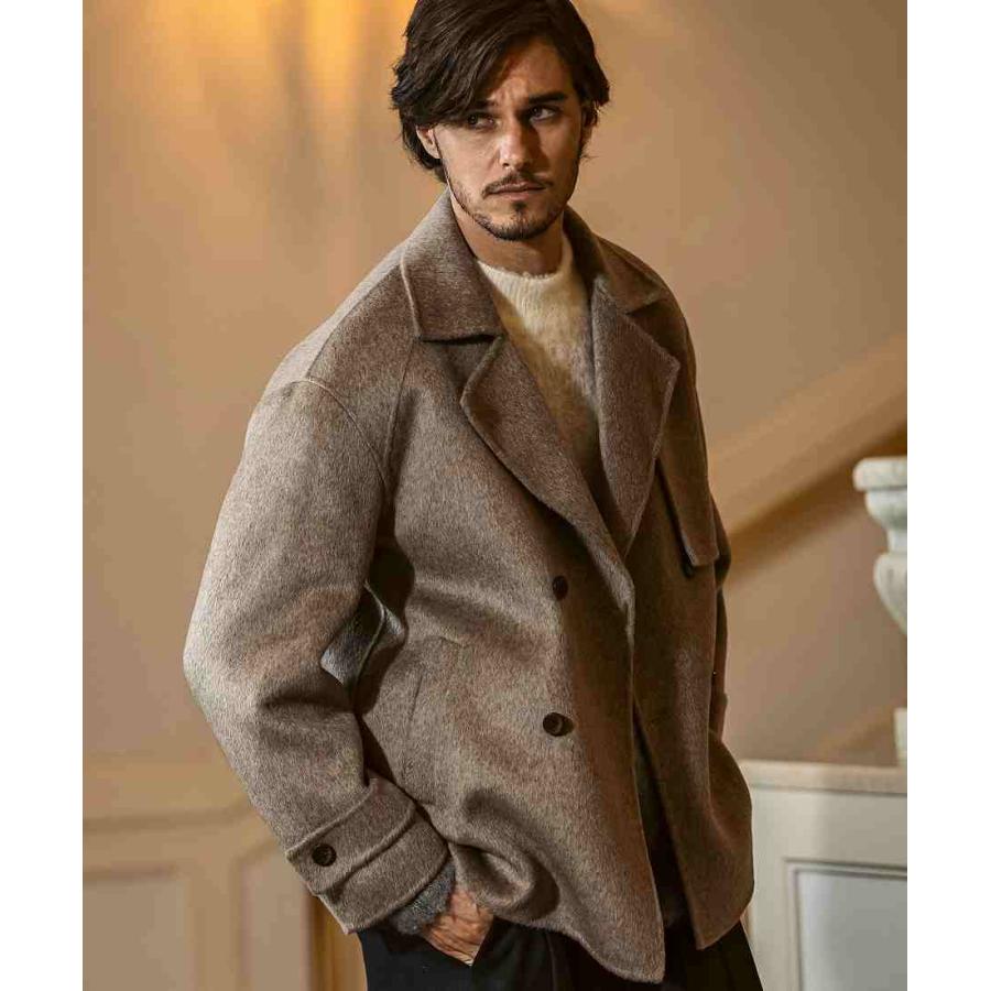 AKM Contemporary クラシックダブルブレストピーコート : マルイ(丸井