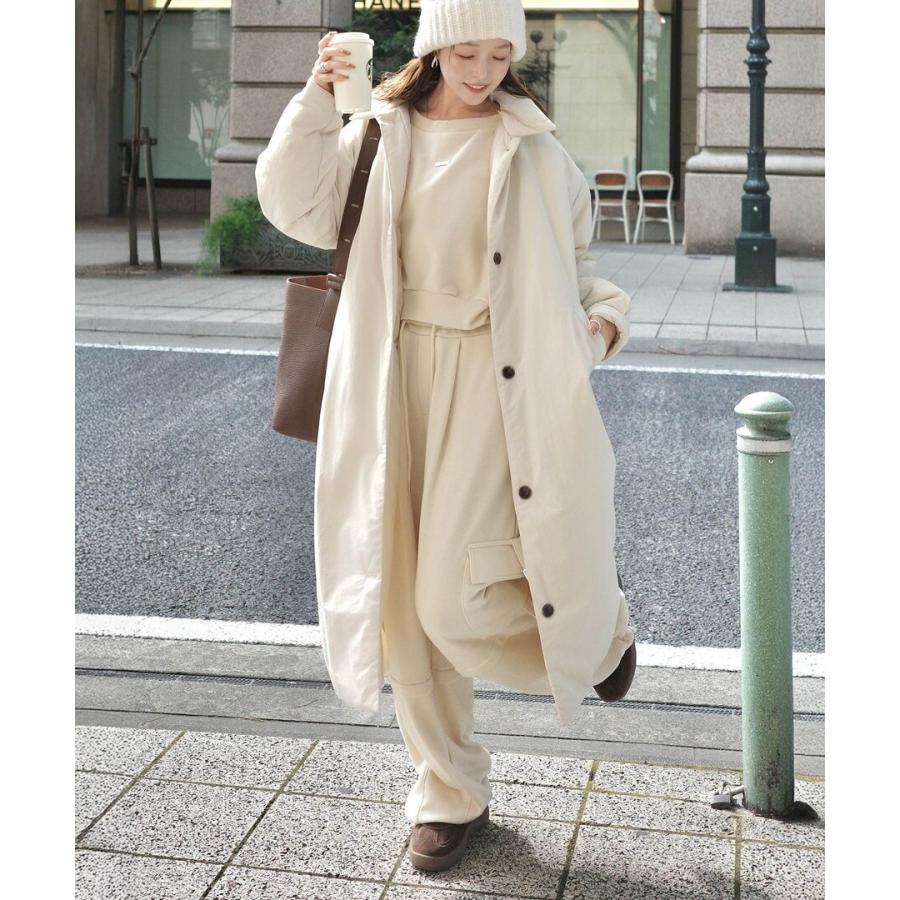 marina×クラシカルエルフコラボ》あたたか機能性アウター◎襟付き中綿