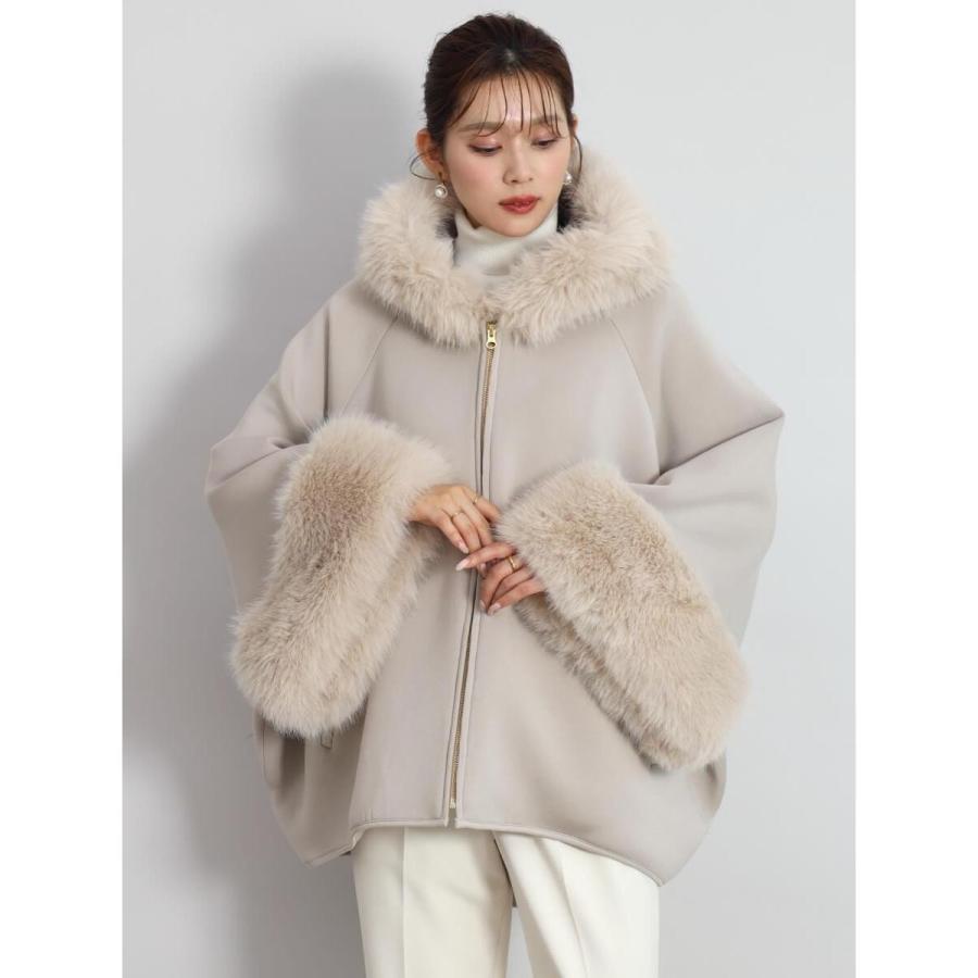 FENNEL（フェンネル） エコファーポンチョアウター : マルイ(丸井