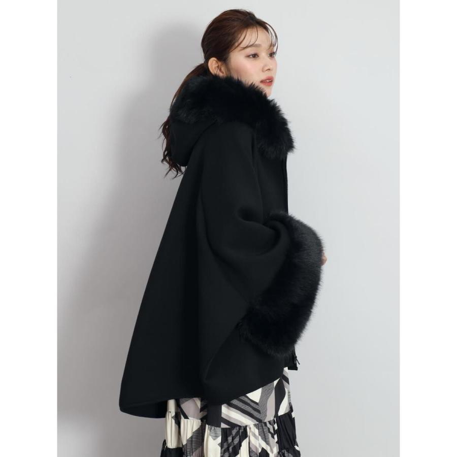 ★miumiu様★FENNEL⭐︎ファーポンチョ⭐︎ブラック FENNEL（フェンネル） エコファーポンチョアウター : マルイ(丸井