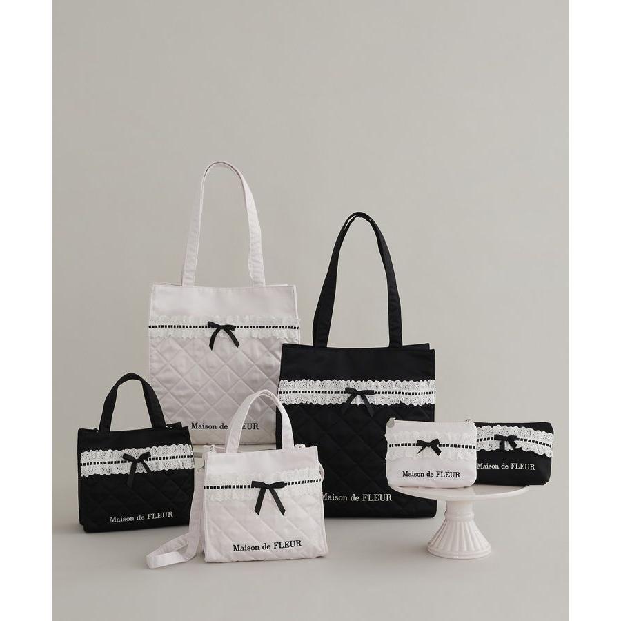 Maison de FLEUR（メゾンドフルール） コットンフリル2Wayトートバッグ