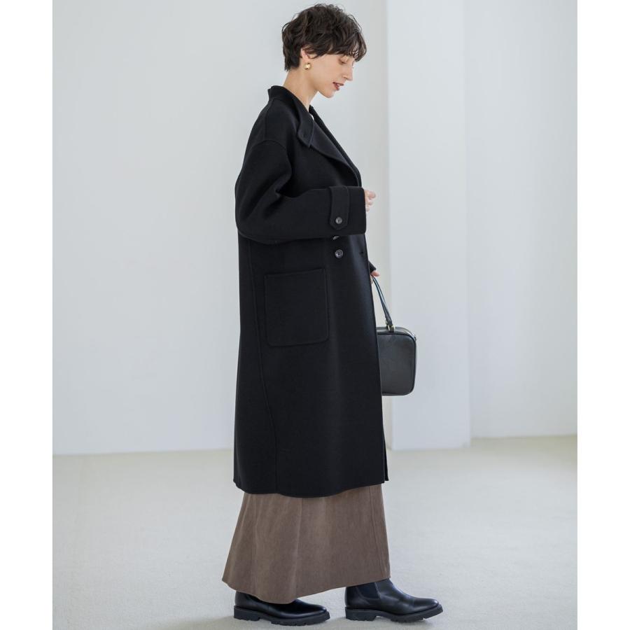 【VERY掲載】MANTECOPureリバー スタンドカラーコートの画像