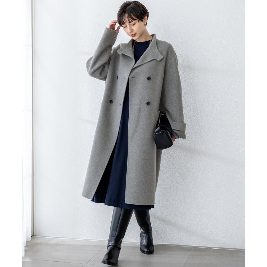 【VERY掲載】MANTECOPureリバー スタンドカラーコートの画像