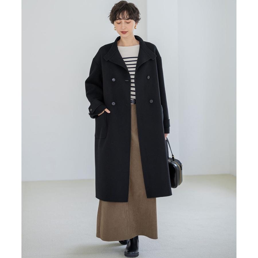 【VERY掲載】MANTECOPureリバー スタンドカラーコートの画像