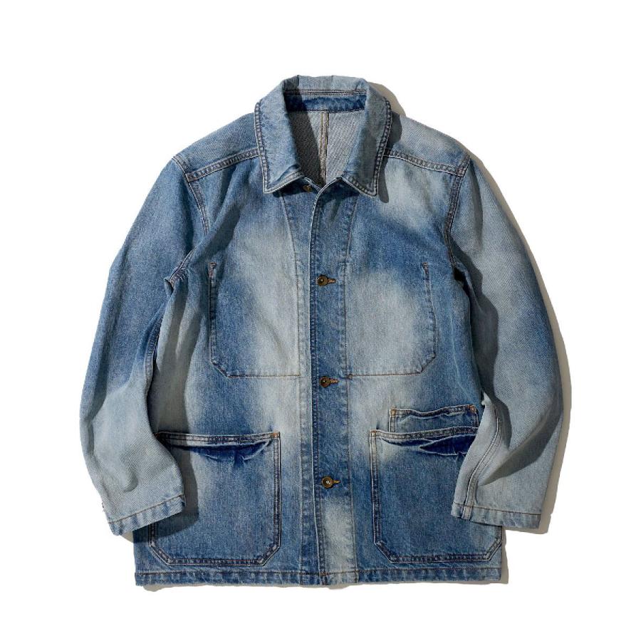 TETE HOMME（テット オム） 【HALB】ヴィンテージ加デニムカバーオール