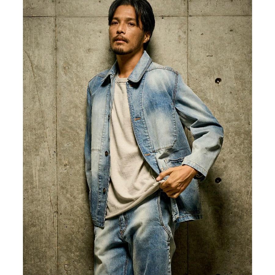 TETE HOMME（テット オム） 【HALB】ヴィンテージ加デニムカバーオール