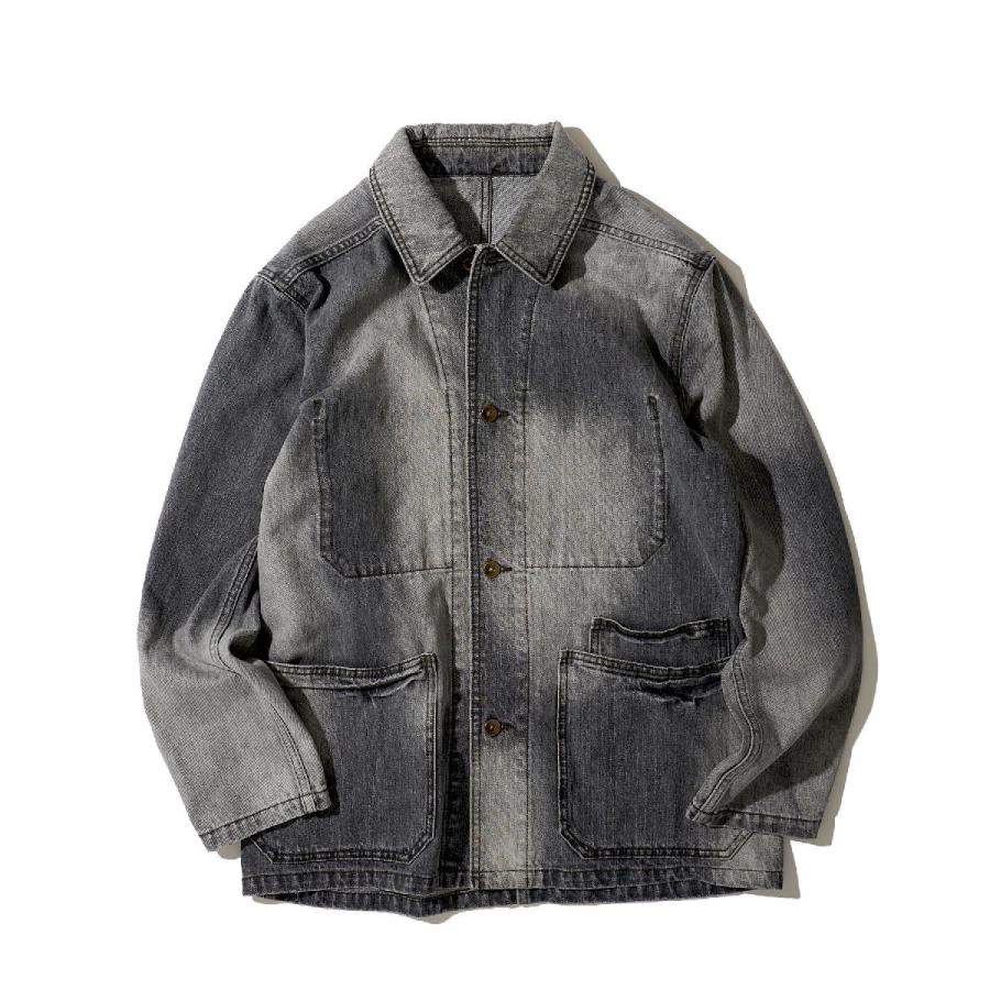 TETE HOMME（テット オム） 【HALB】ヴィンテージ加デニムカバーオール