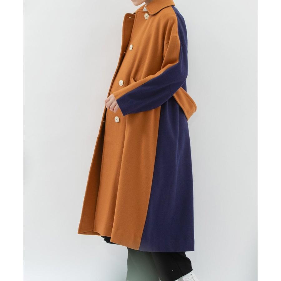 nop de nod（ノップドゥノッド） バイカラーロングコート : マルイ
