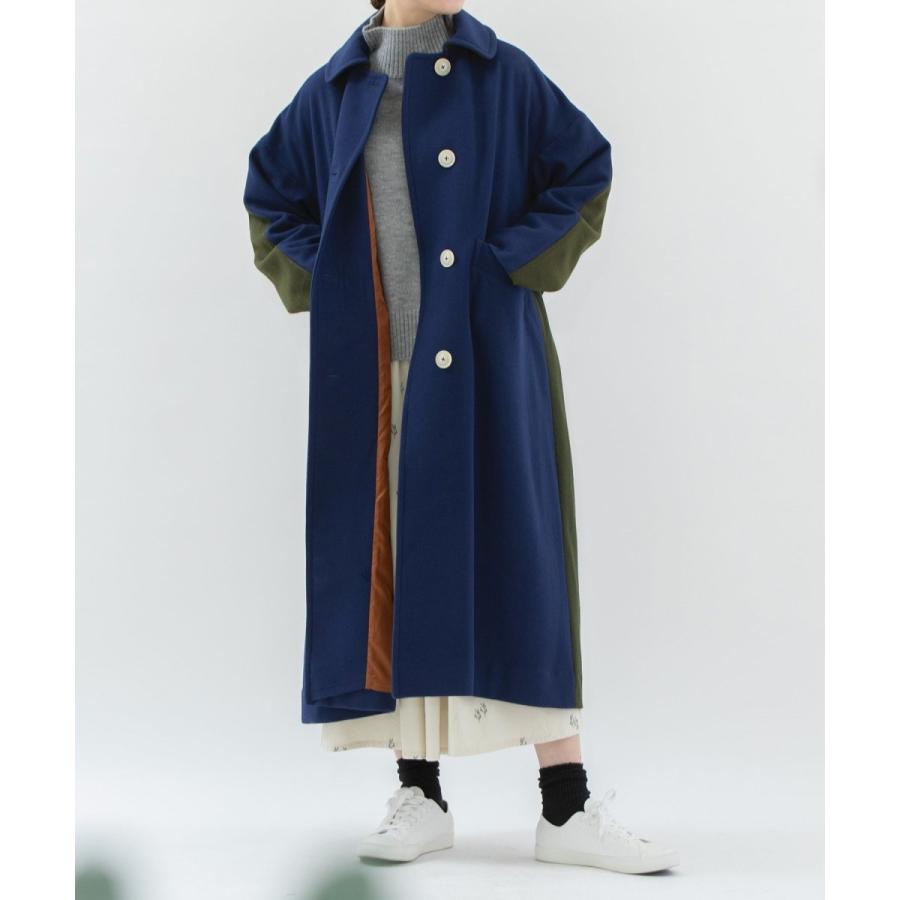 nop de nod（ノップドゥノッド） バイカラーロングコート : マルイ