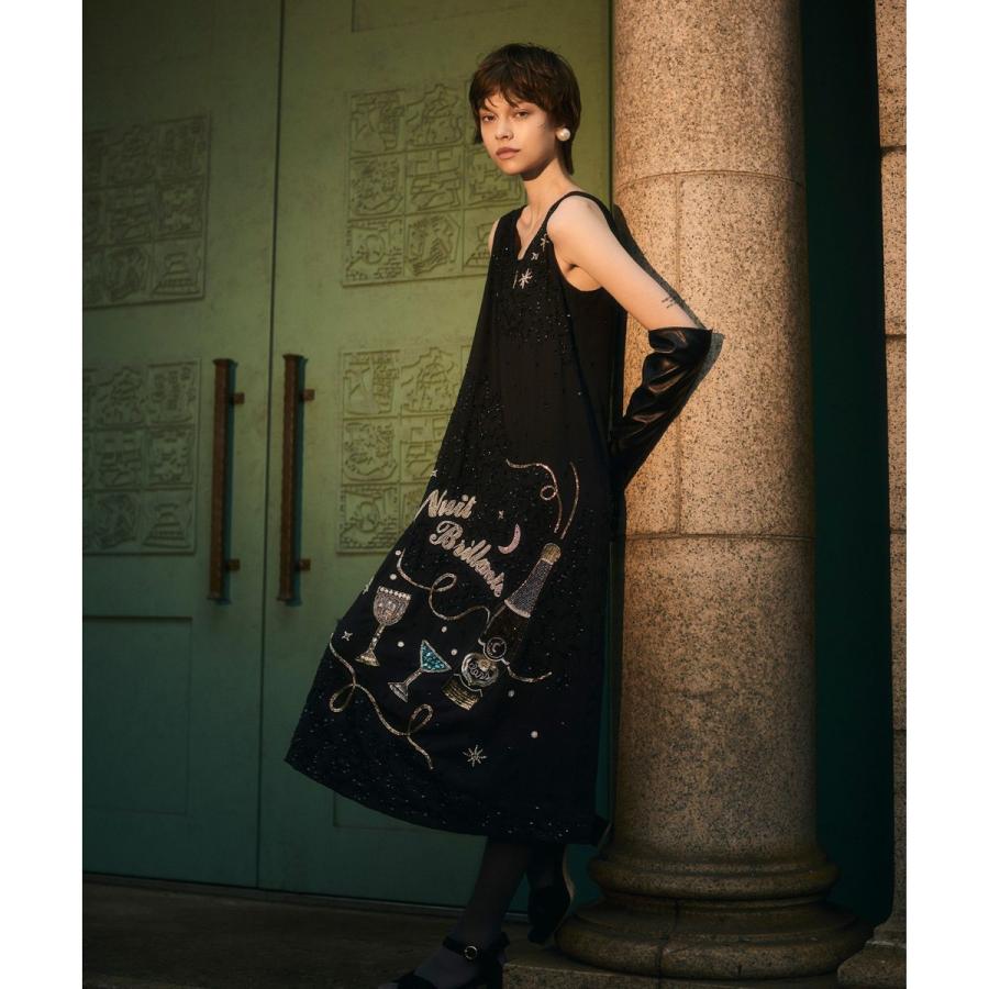 GRACE CONTINENTAL（グレースコンチネンタル） シャイニーembドレス