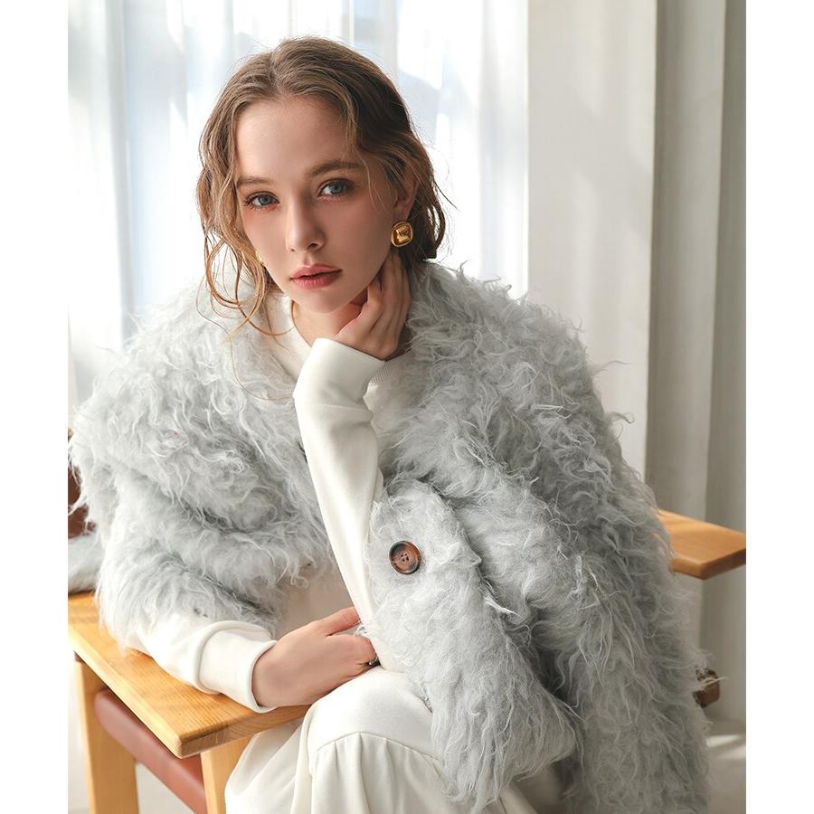 DONOBAN ドノバン フラッフィーファー　カーディガン DONOBAN（ドノバン） カーディガン フラッフィーカーディガン