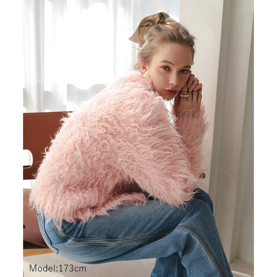 DONOBAN ドノバン フラッフィーファー　カーディガン DONOBAN（ドノバン） カーディガン フラッフィーカーディガン