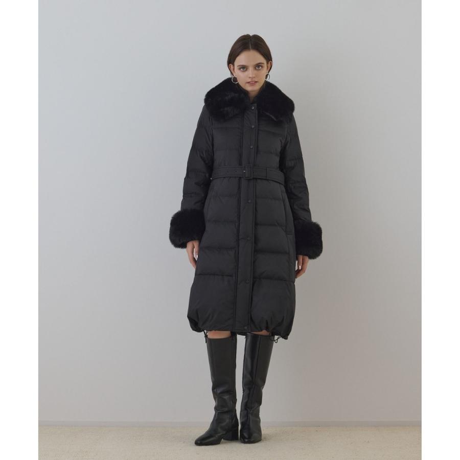 ■ 美品GRACE CONTINENTALダッフルダウンコートフォックスファーM GRACE CONTINENTAL（グレースコンチネンタル） ファーカラーロング