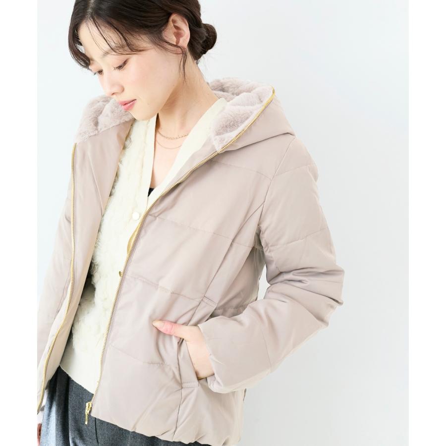 le.coeur blanc（ルクールブラン） ファーフードショートダウン