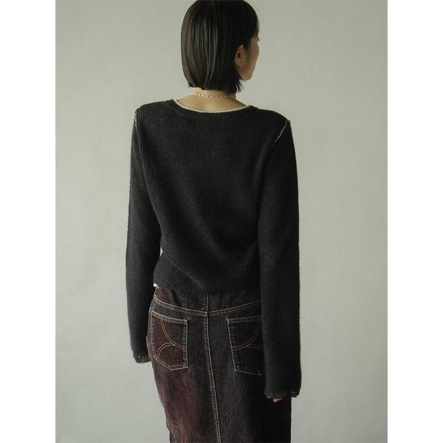 RADIATE（ラディエイト） シアーモヘアレイヤードニット : マルイ(丸井