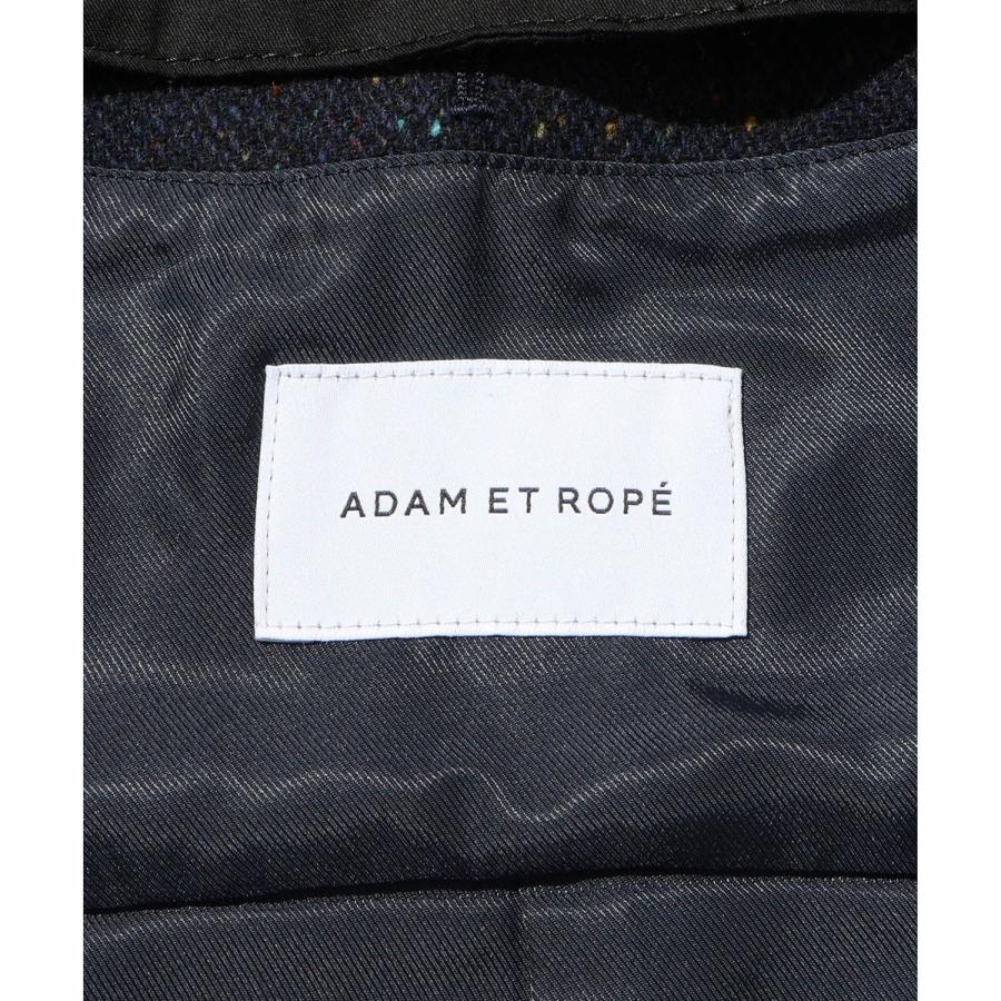 ADAM ET ROPE'（アダムエロペ） ネップツイード ライダースジャケット