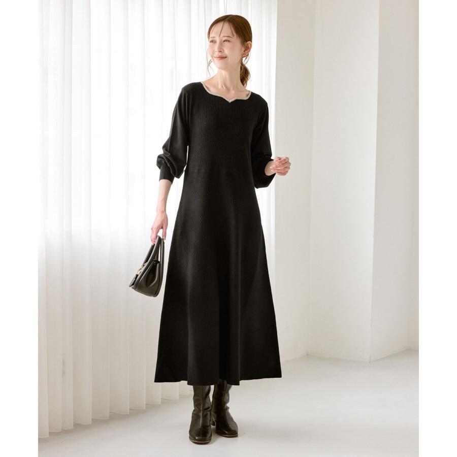 ROPE' PICNIC（ロペ ピクニック） ハートネックニットワンピース