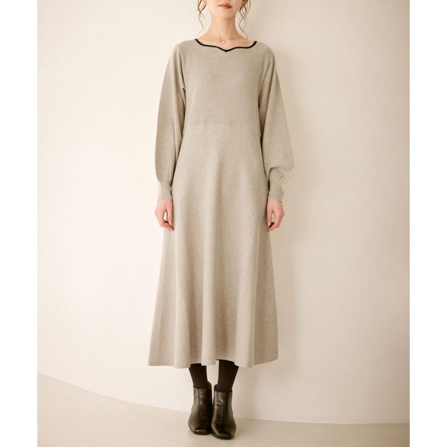 ROPE' PICNIC（ロペ ピクニック） ハートネックニットワンピース