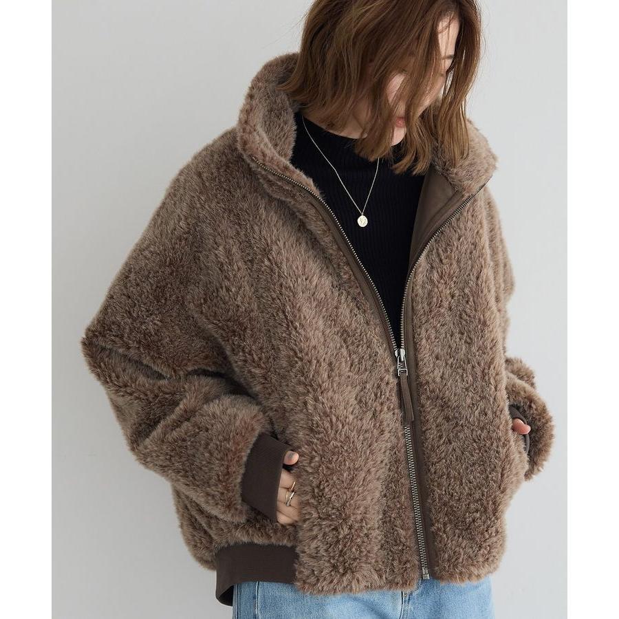 イェッカヴェッカ フェイクファー ブルゾン コート F ふわふわ YECCA VECCA（イェッカヴェッカ） フェイクファーブルゾン : マルイ