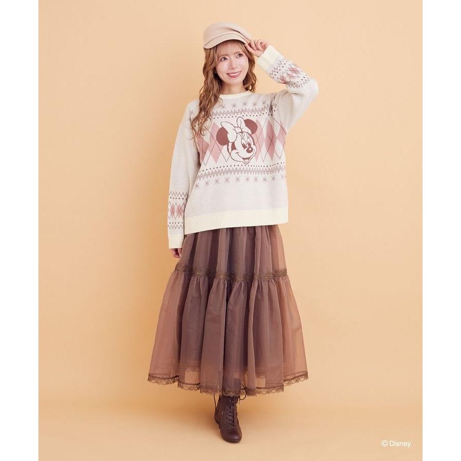 ミッキー／ミニー／アーガイルニットプルオーバー : マルイ(丸井)Yahoo