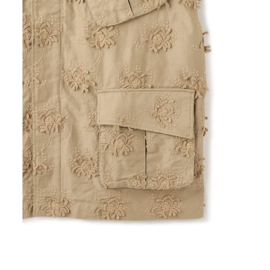 crinkle crinkle crinkle】3Dエンブロイダリーミリタリーシャツ