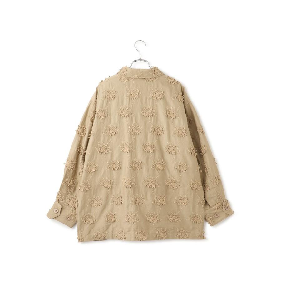 crinkle crinkle crinkl 3Dエンブロイダリーシャツ crinkle crinkle crinkle3Dエンブロイダリーシャツ