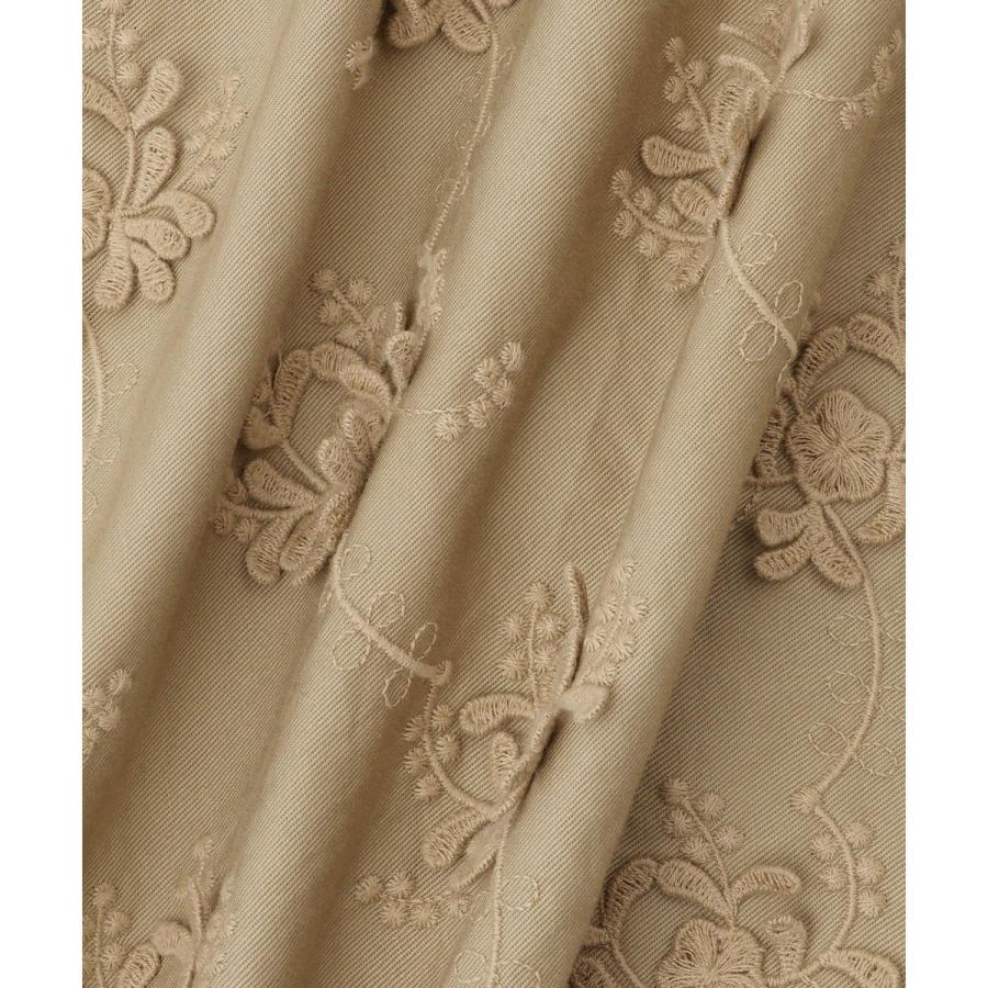 crinkle crinkle crinkle】3Dエンブロイダリーミリタリーシャツ