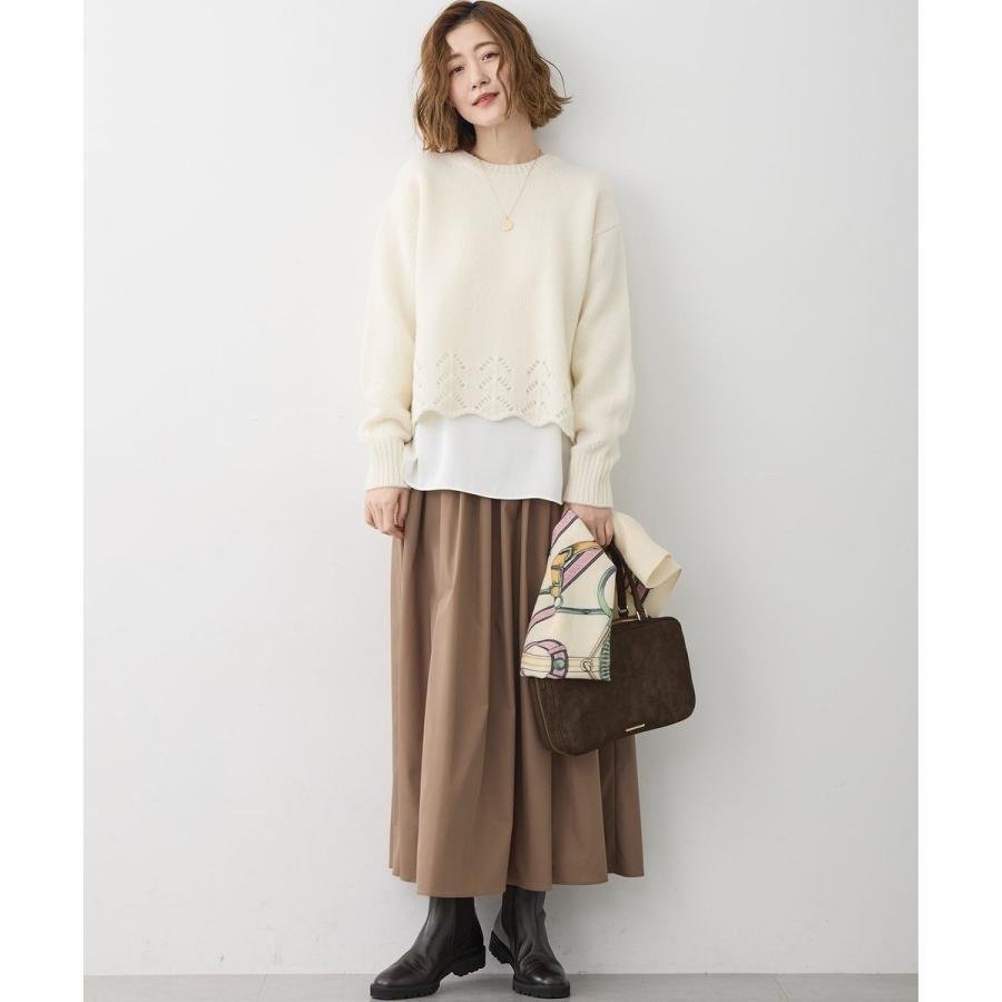 23区（ニジュウサンク） 【滝沢眞規子さん着用/洗える】レーシーヘム