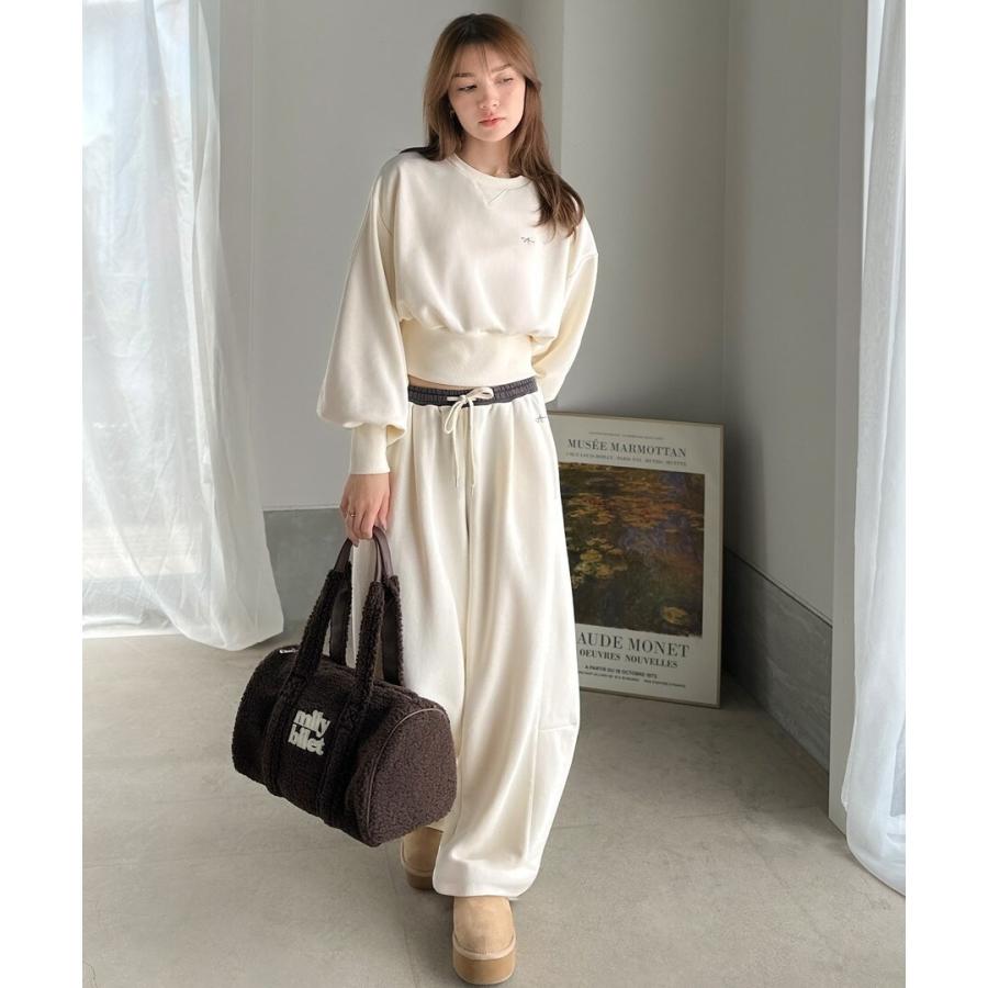AYA×クラシカルエルフコラボ》差がつく配色ウエスト、裏毛スウェット