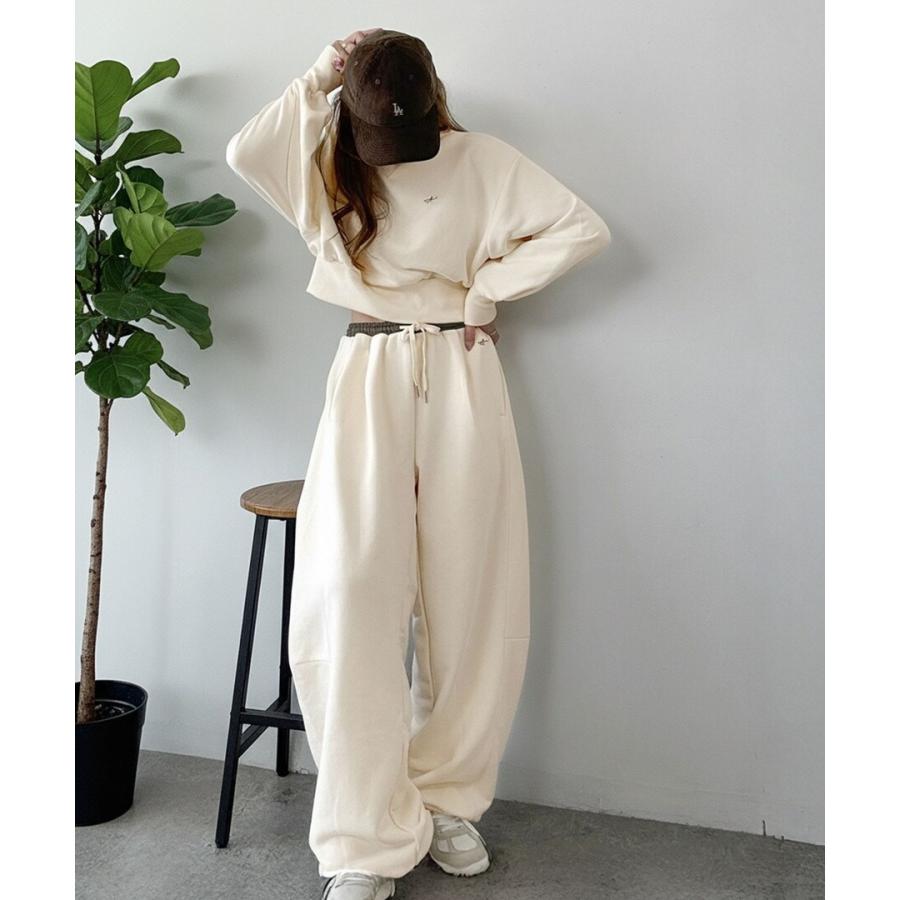 AYA×クラシカルエルフコラボ》差がつく配色ウエスト、裏毛スウェット