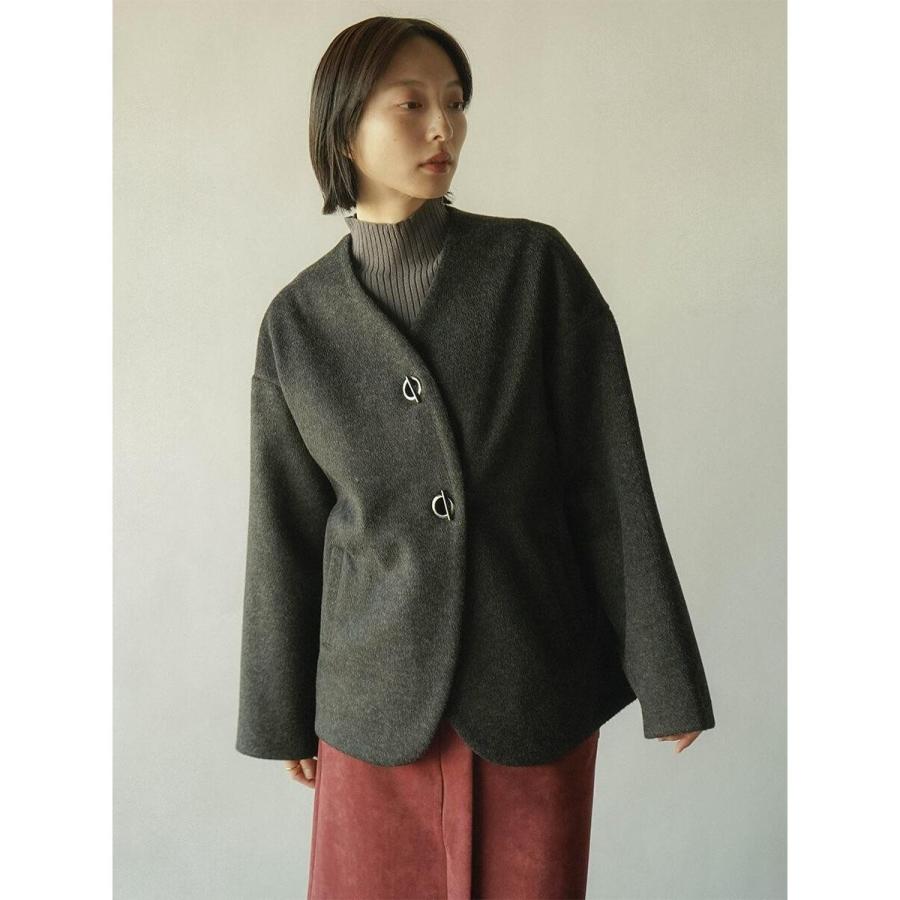 【新品】今季 RADIATE ノーカラー ジャケット ショート コート ヤマダヤ RADIATE（ラディエイト） ノーカラーコクーンジャケット : マルイ(丸井