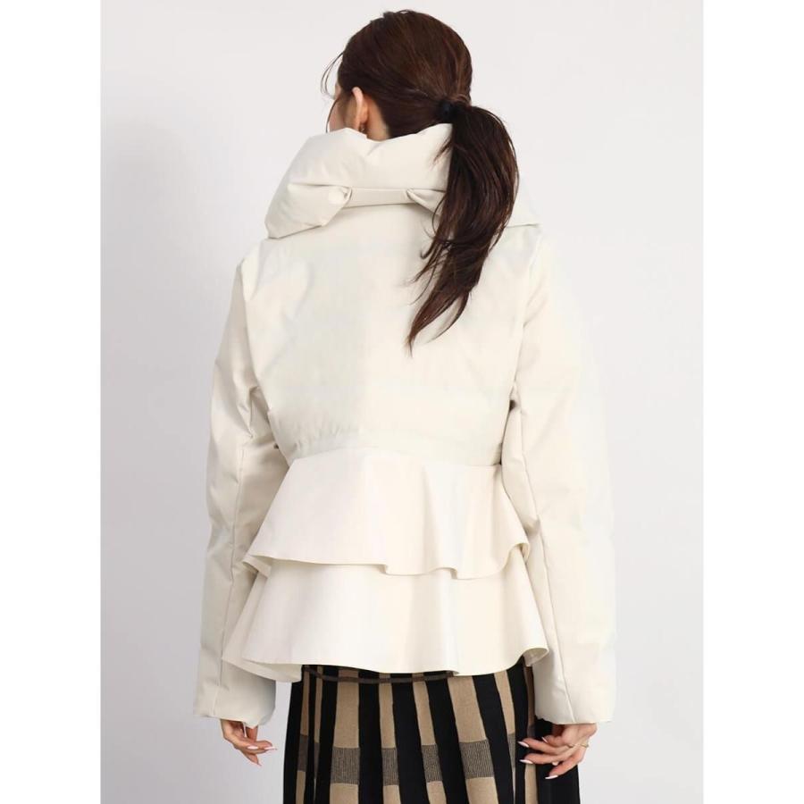 希少【未使用極美品】FENNEL ウエストシェイプロングダウン ファー ペプラム 153118618_01.jpg