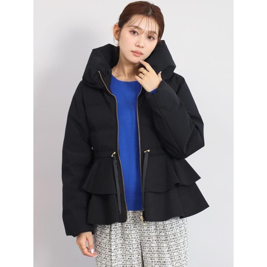 (K09448) フェンネル FENNEL ビッグカラーペプラムダウンコート FENNEL（フェンネル） フリルペプラムダウンコート : マルイ(丸井