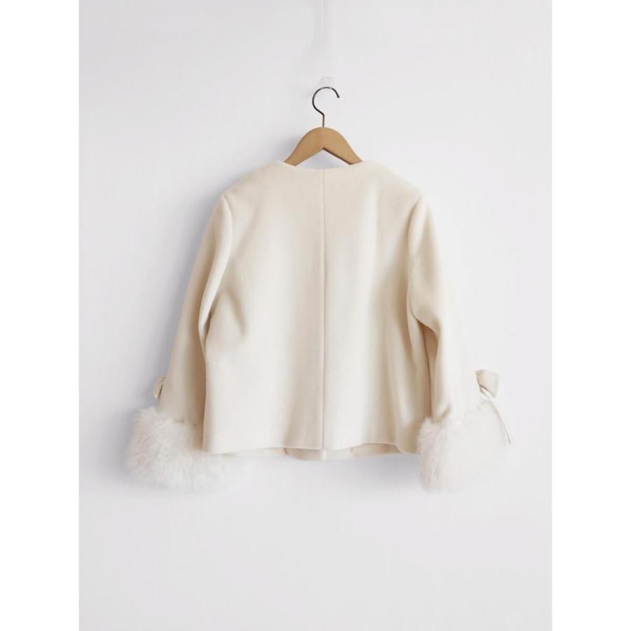 FENNEL（フェンネル） リボン袖ファーアクセントショートコート