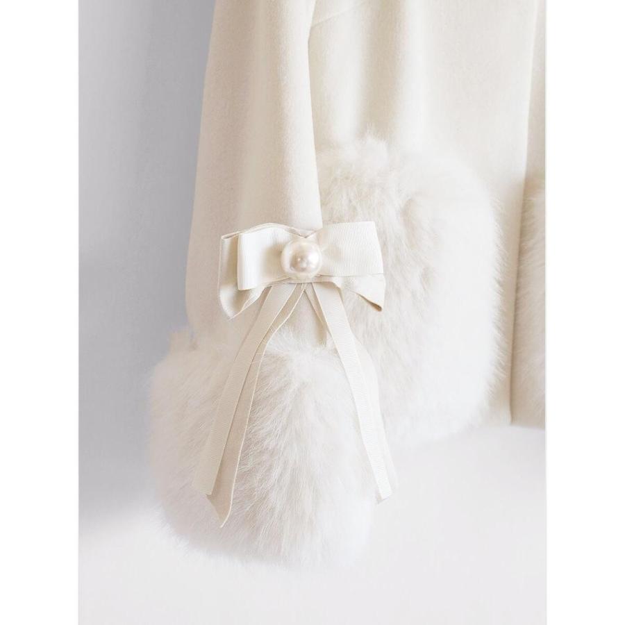 FENNEL（フェンネル） リボン袖ファーアクセントショートコート