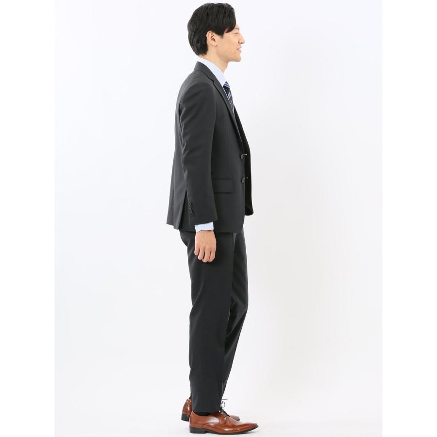 【ストレッチ ウォッシャブル】タカキュー 2ボタン2ピース セットアップスーツ ウィンドペン黒