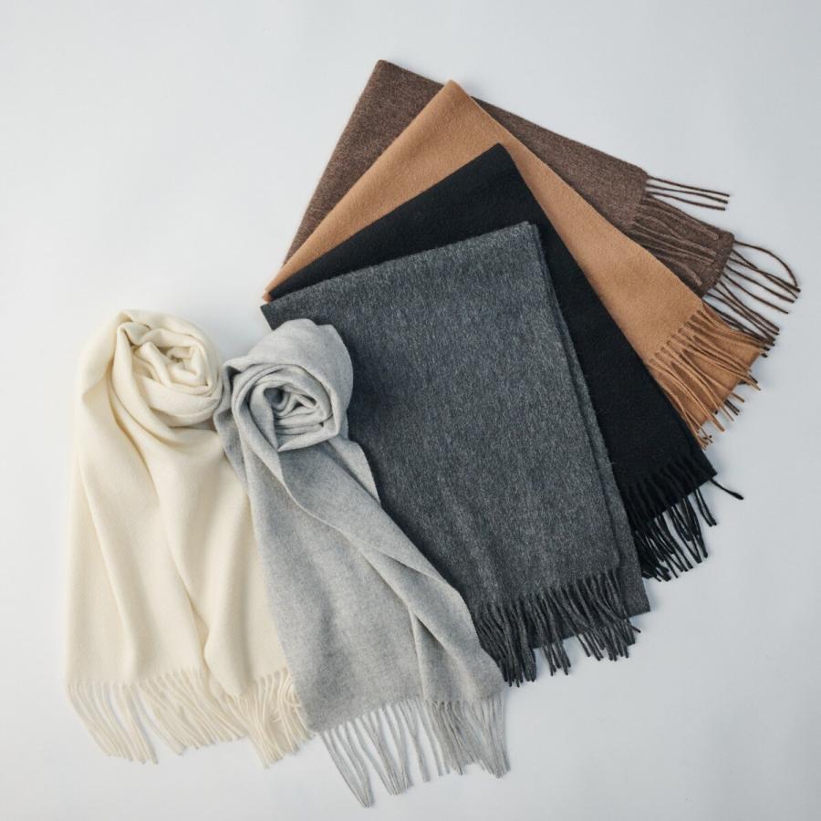 ムーンバット（MOONBAT）/【洗える】カシミヤ100％紡毛厚手マフラー 30×190cm 無地 ユニセックス MOONBAT（ムーンバット） 【洗える】カシミヤ100％紡毛厚手マフラー 30