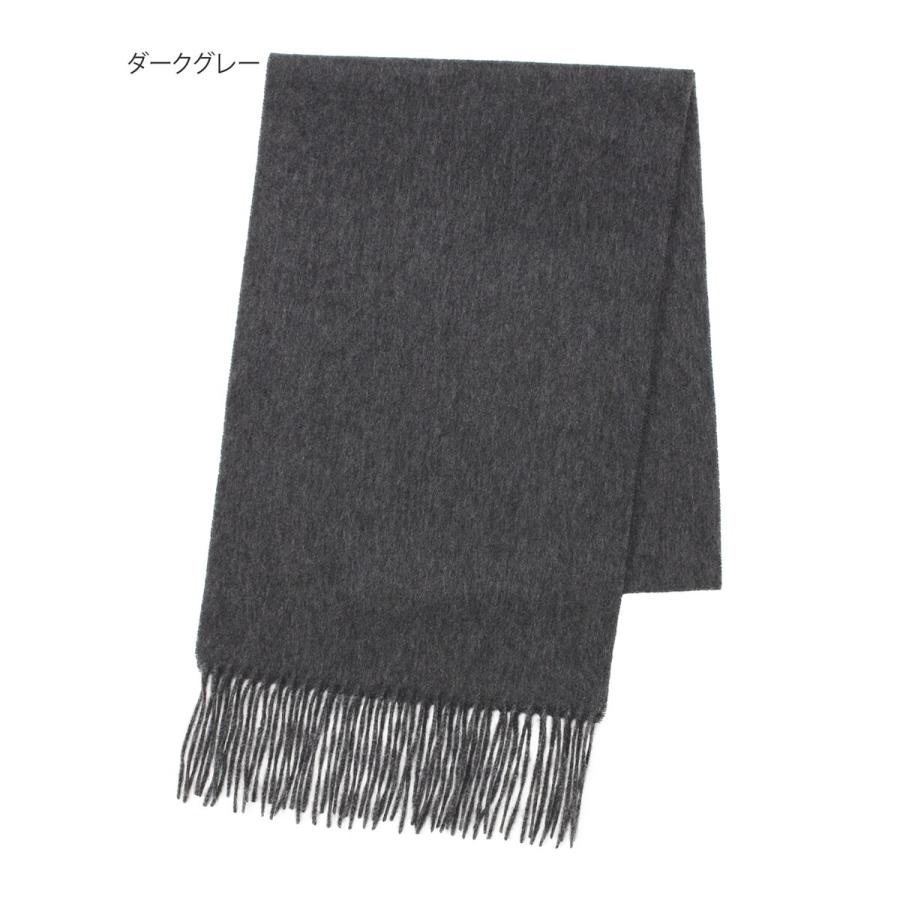 MOONBAT（ムーンバット） 【洗える】カシミヤ100％紡毛厚手マフラー 30